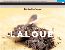 Tablet Screenshot of laloue-patissier.com